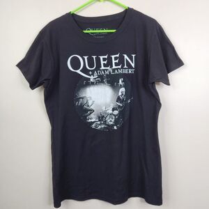 Queen + Adam Lambert 2019 The Rhapsody Tour Double Sided Short Sleeve Tee XXL
